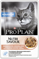 Purina Pro Plan Nutri Savour Housecat Pouch c лососем в соусе, 85 гр